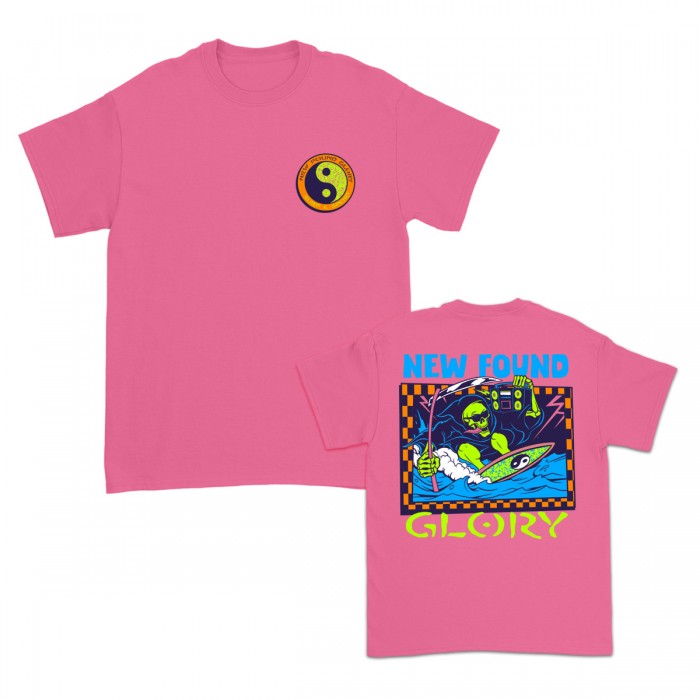 NEW FOUND GLORY - SURF REAPER (SAFETY PINK) Official Merchandise