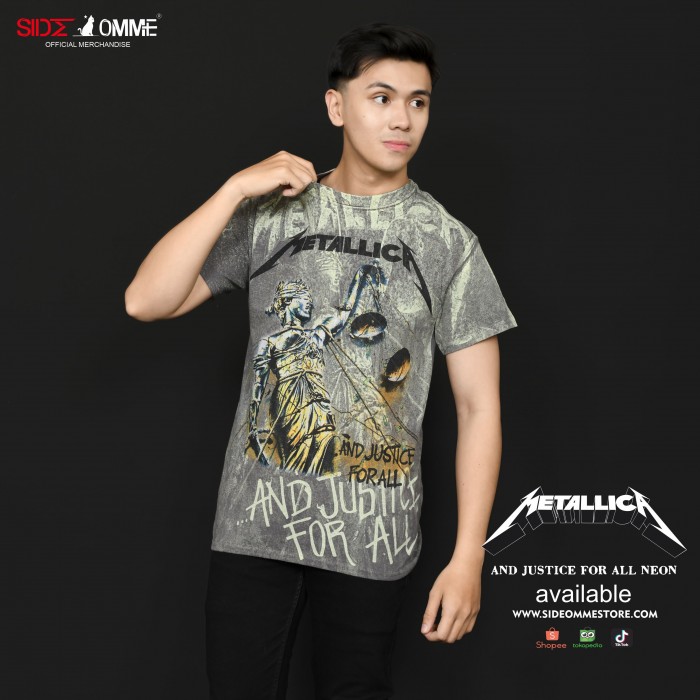 Official Merchandise METALLICA - AND JUSTICE FOR ALL NEON (ALL OVER)