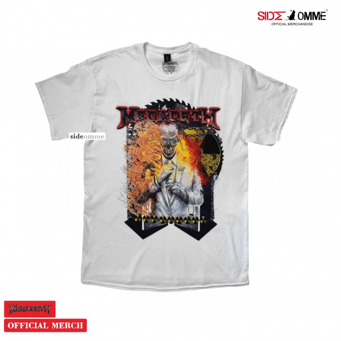 Official Merchandise MEGADETH - VIC SAWBLADE (WHITE)