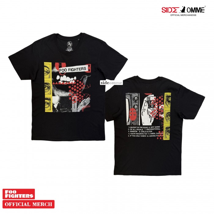 Official Merchandise FOO FIGHTERS - YOUR FAVORITE TOY ALBUM TRACKLIST (BLACK)