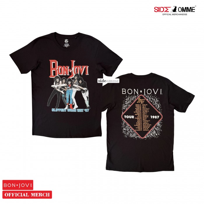 Official Merchandise BON JOVI - SLIPPERY WHEN WET '87